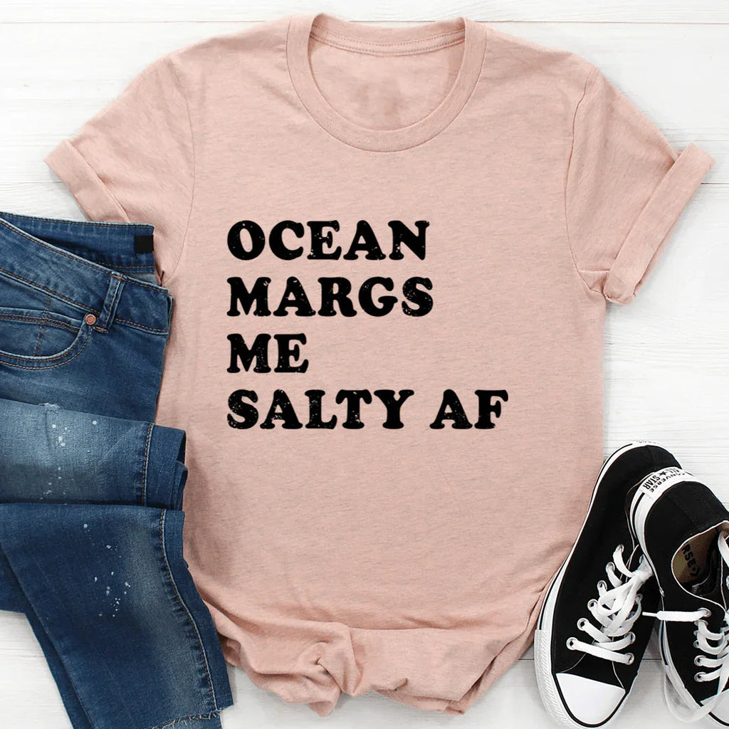 Tropical Vacation Graphic T-Shirt – \"Ocean Margs Me Salty product image 4