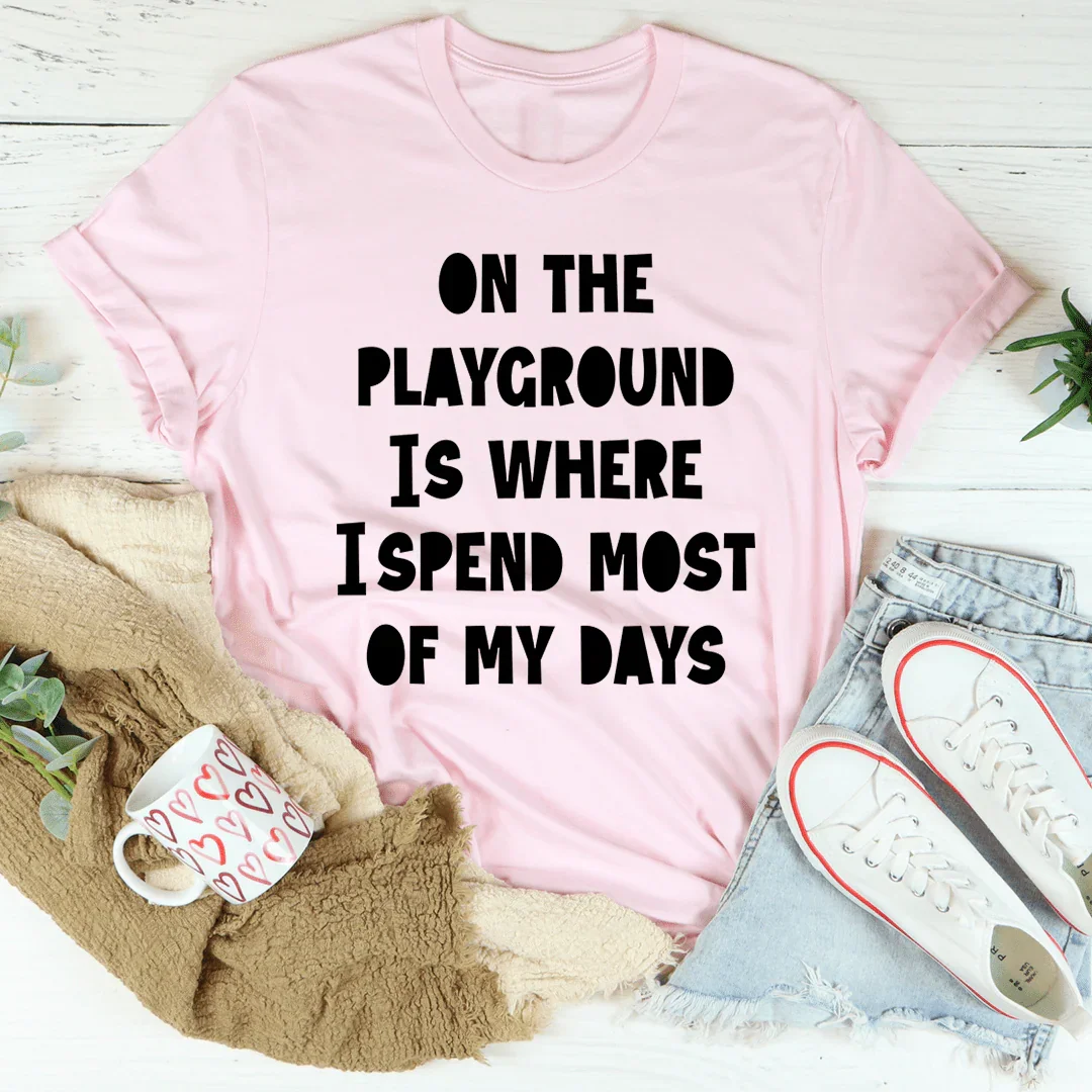 90s Nostalgia Mom Life Graphic Top – "On The Playground" product image 3