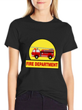 Fire Department Truck Graphic Tee product image 1