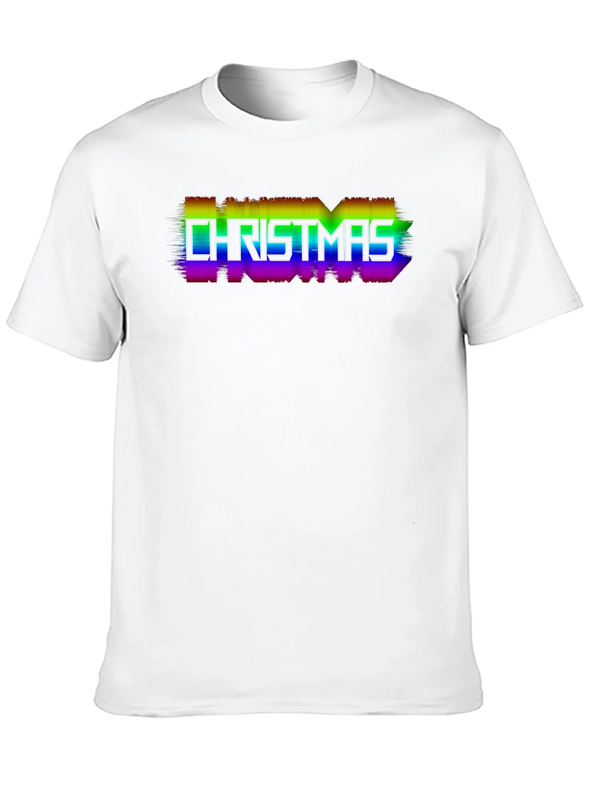 Rainbow Christmas T-Shirt - Festive Holiday Style product image 1