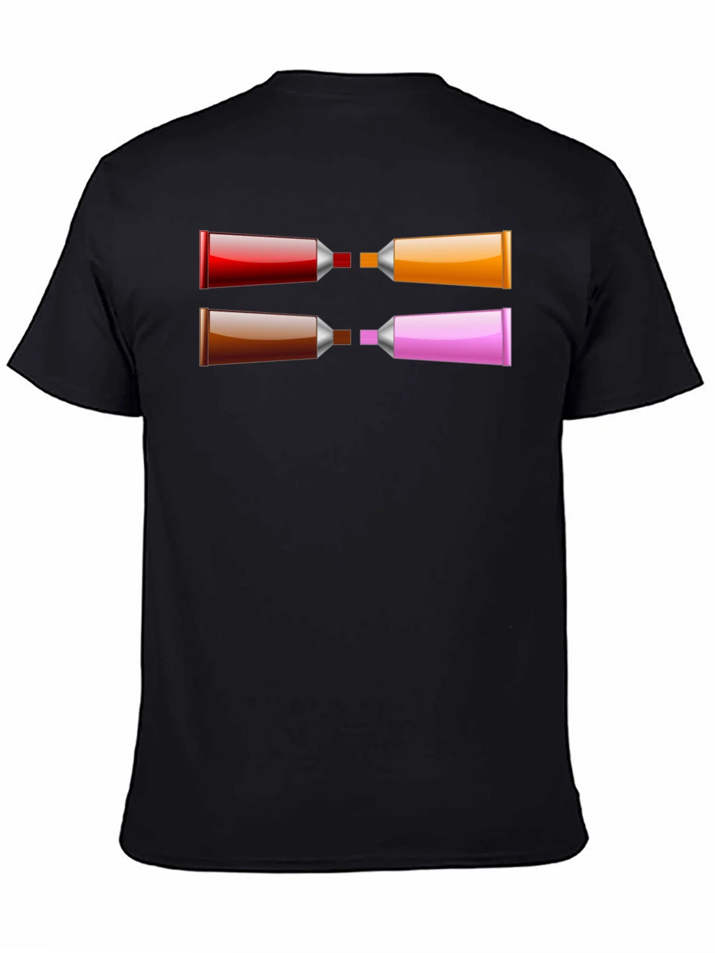 Abstract Paint Tube T-Shirt - Artistic Graphic Tee product image 2