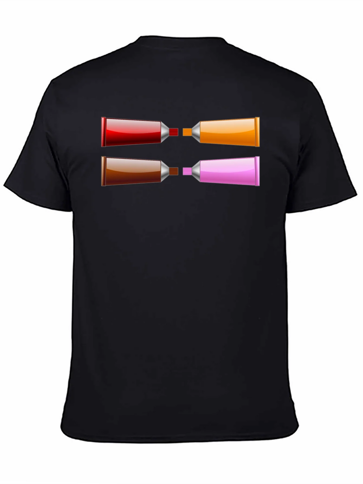 Abstract Paint Tube T-Shirt - Artistic Graphic Tee product image 2