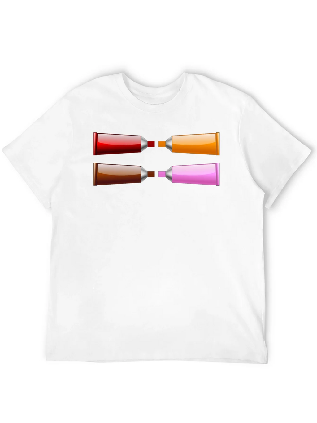 Abstract Paint Tube T-Shirt - Artistic Graphic Tee product image 8
