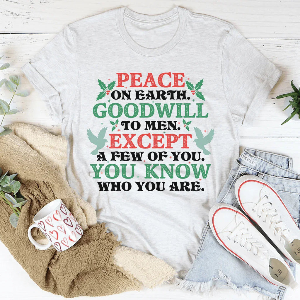 Peace On Earth Goodwill To Men Tee product image 4