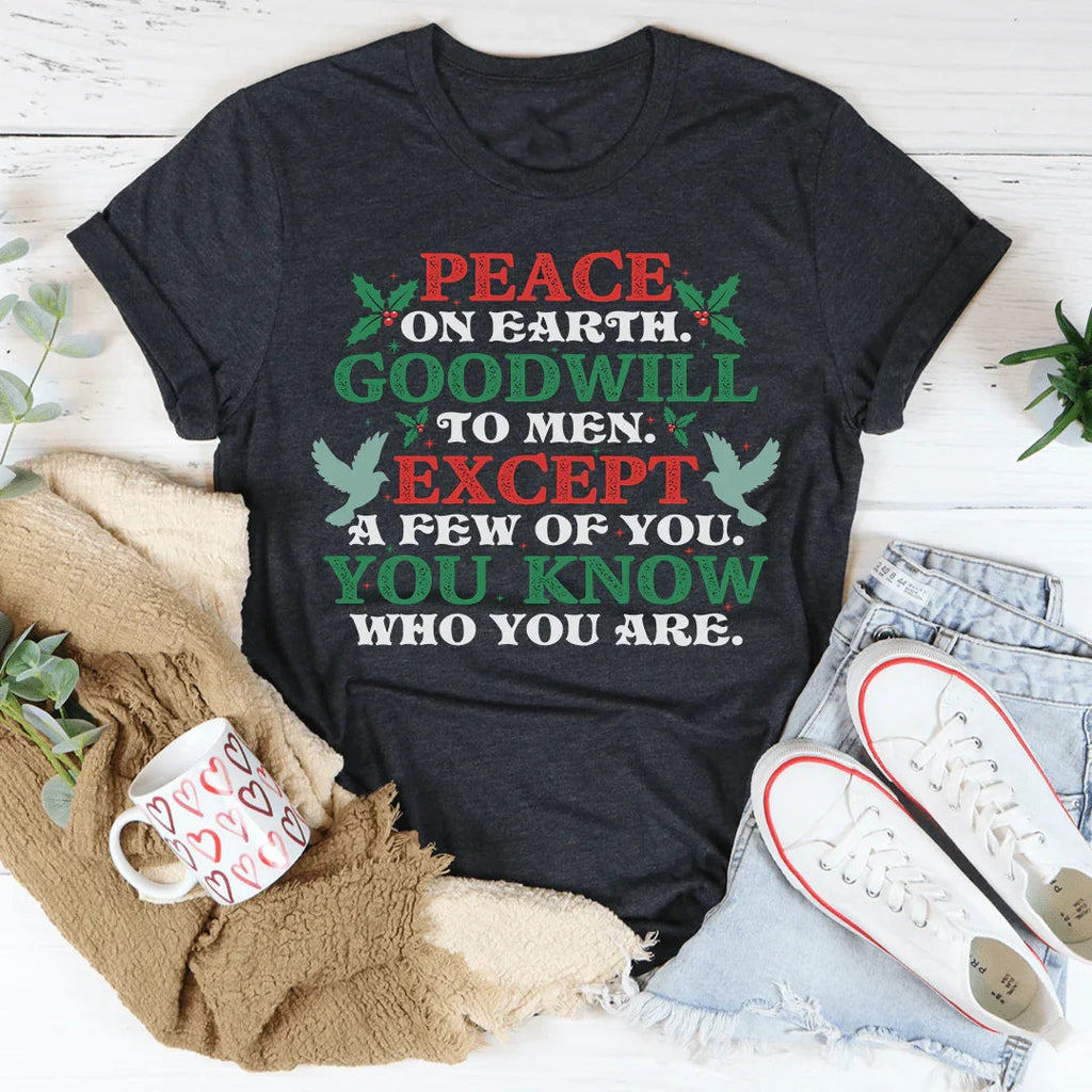 Peace On Earth Goodwill To Men Tee product image 3