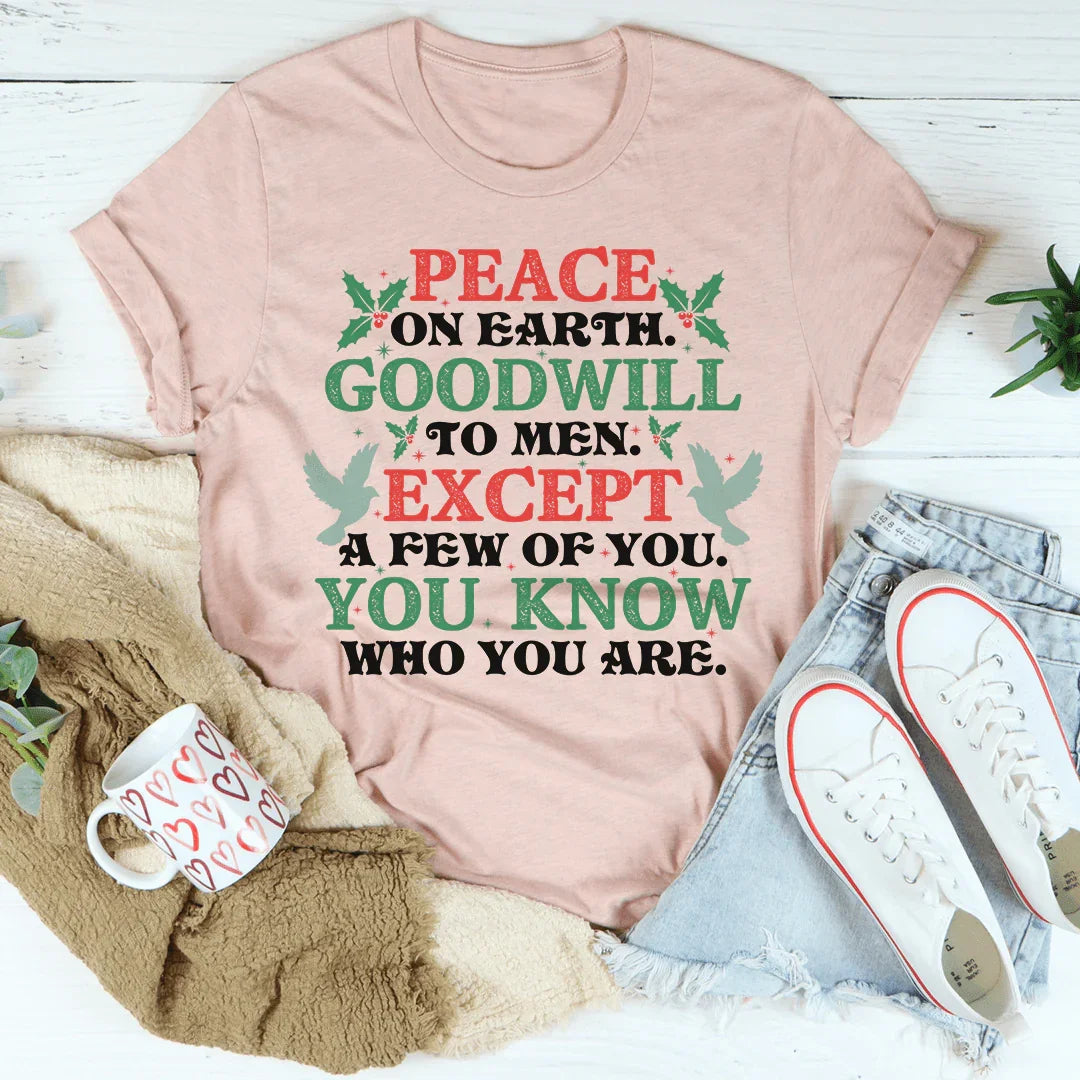 Peace On Earth Goodwill To Men Tee product image 2