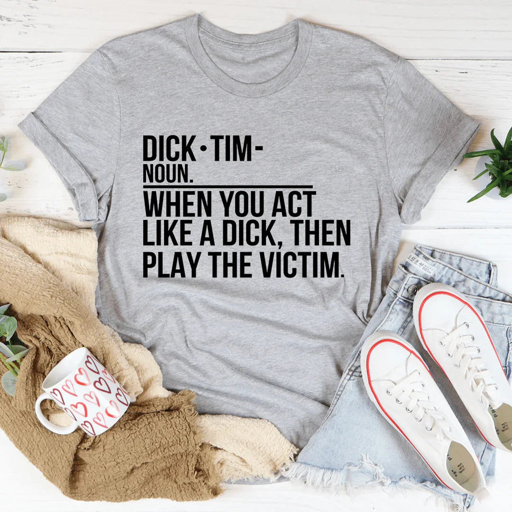 Sarcastic Definition Casual Shirt – "Play The Victim" product image 1