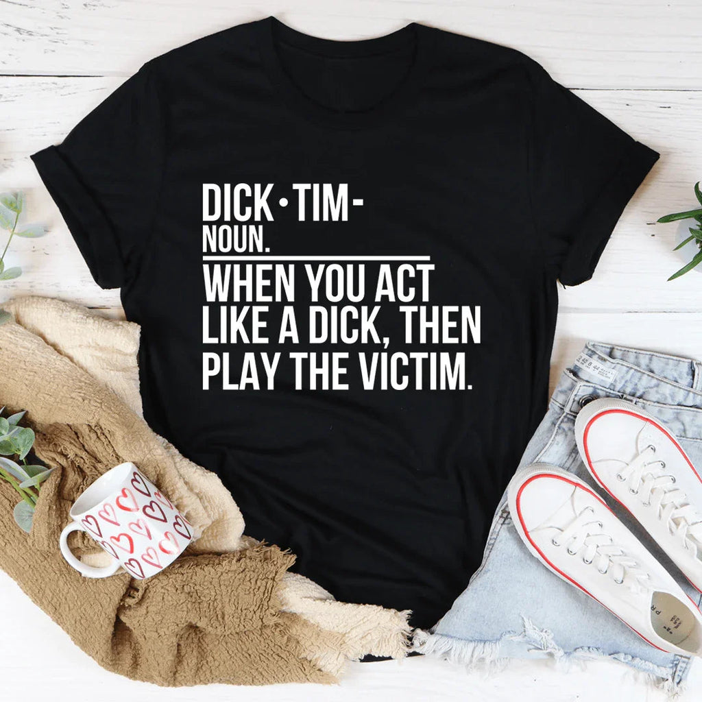 Sarcastic Definition Casual Shirt – "Play The Victim" product image 2
