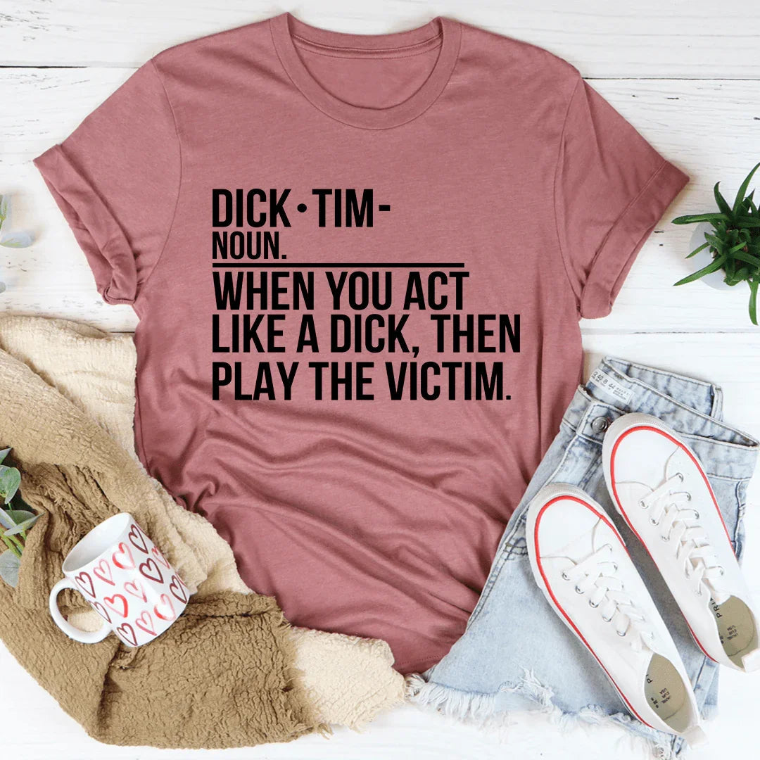 Sarcastic Definition Casual Shirt – "Play The Victim" product image 3
