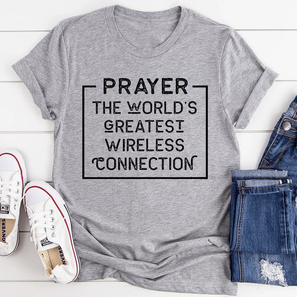Prayer The World's Greatest Wireless Connection Tee product image 1