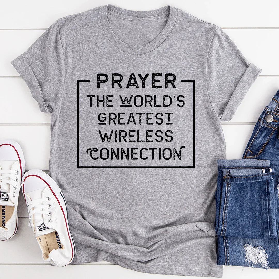 Prayer The World's Greatest Wireless Connection Tee product image 1