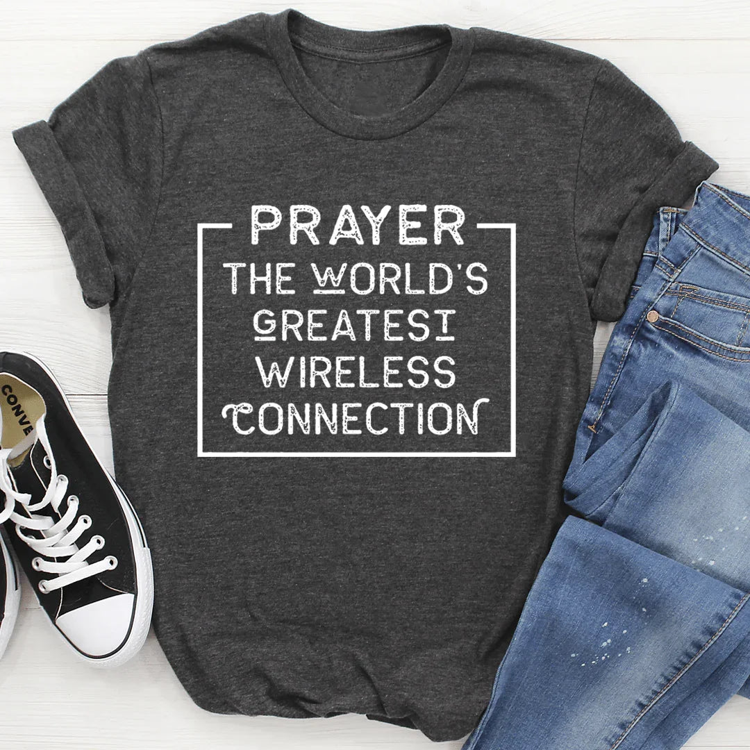 Prayer The World's Greatest Wireless Connection Tee product image 2