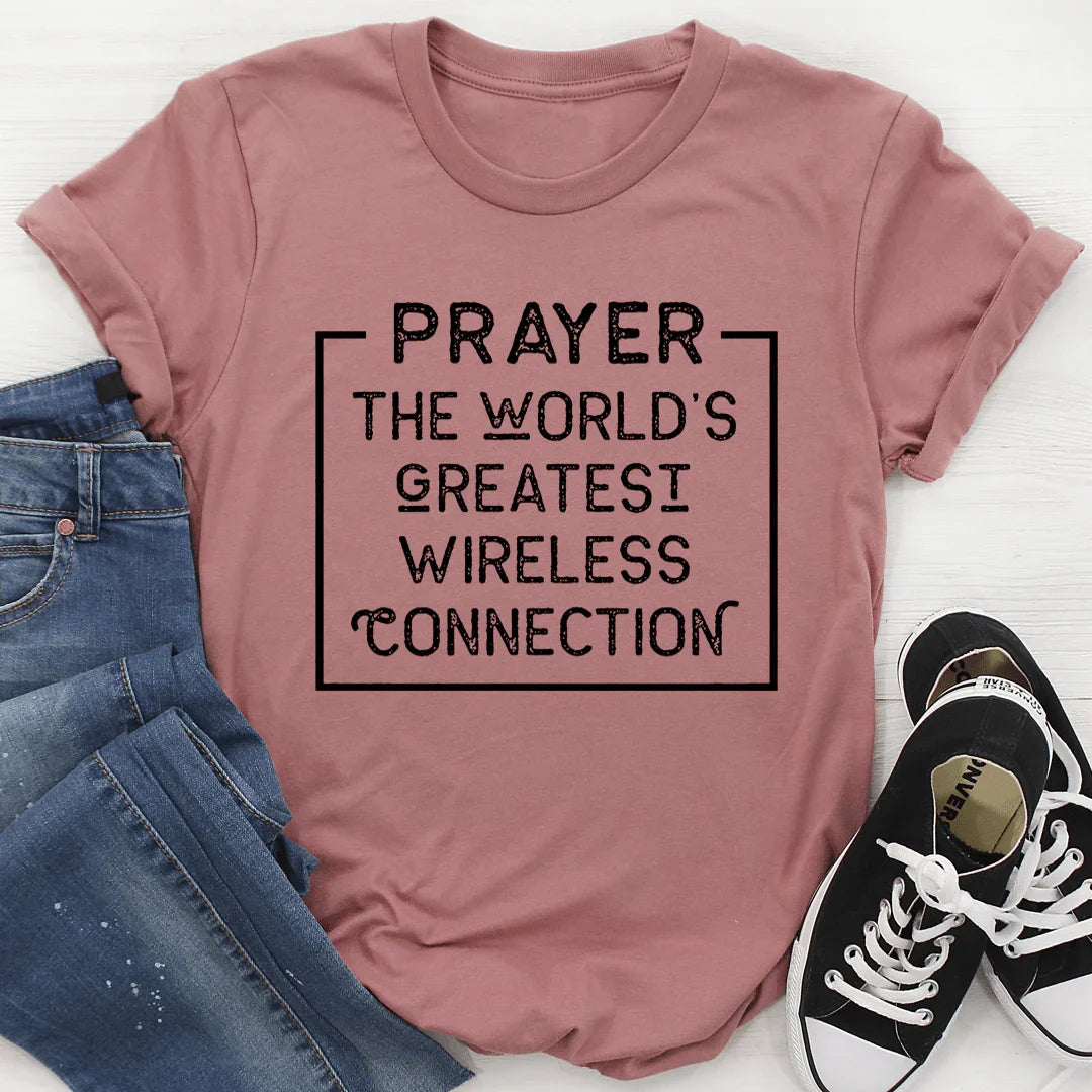 Prayer The World's Greatest Wireless Connection Tee product image 3