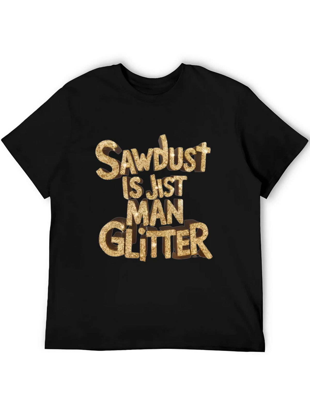 Sawdust Man Glitter Black T-Shirt product image 5