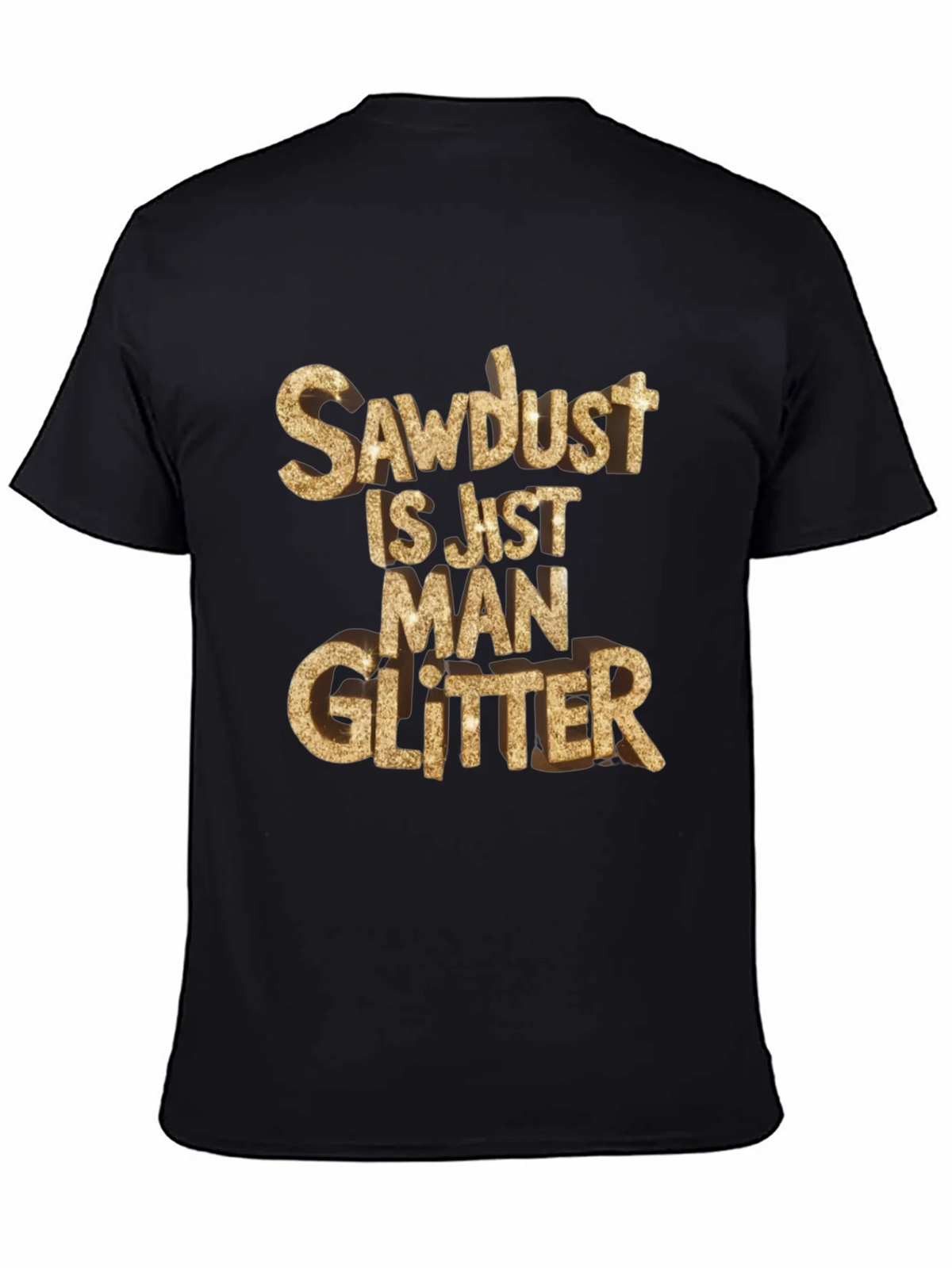 Sawdust Man Glitter Black T-Shirt product image 4
