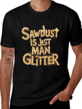 Sawdust Man Glitter Black T-Shirt product image 1