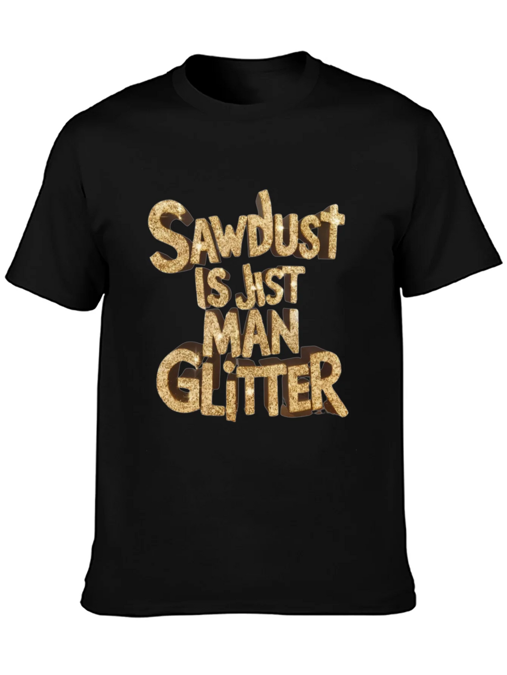 Sawdust Man Glitter Black T-Shirt product image 3