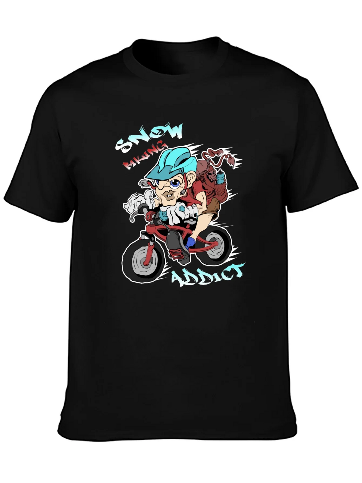 Snow Biking Addict T-Shirt product image 2