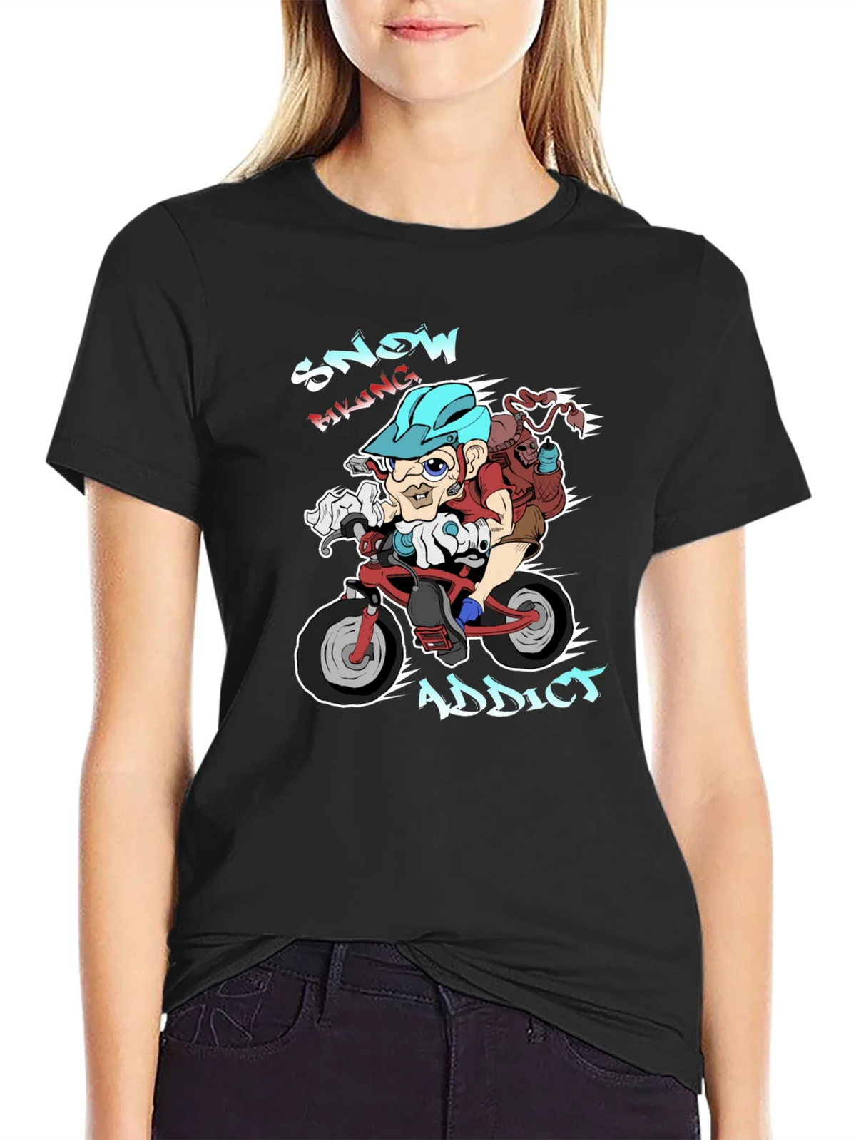 Snow Biking Addict T-Shirt product image 1