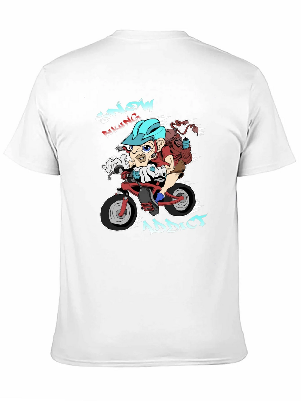 Snow Biking Addict T-Shirt product image 6
