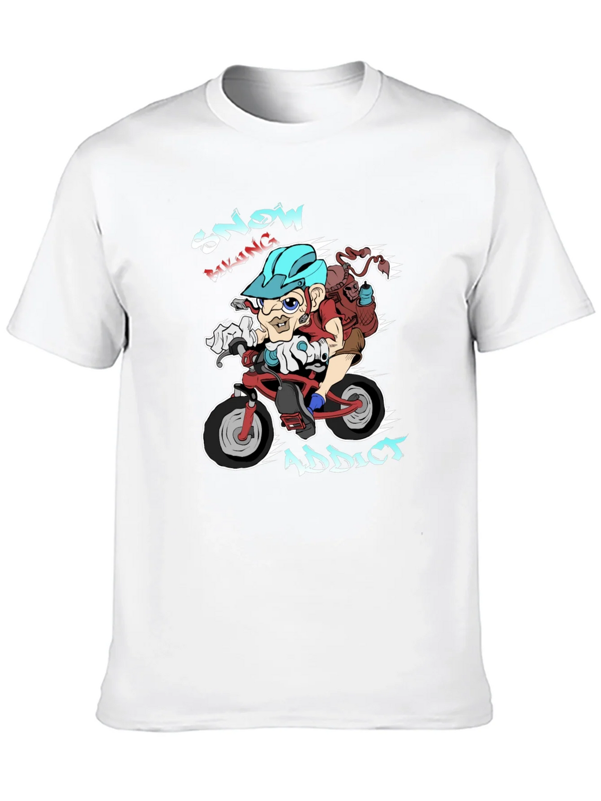 Snow Biking Addict T-Shirt product image 5