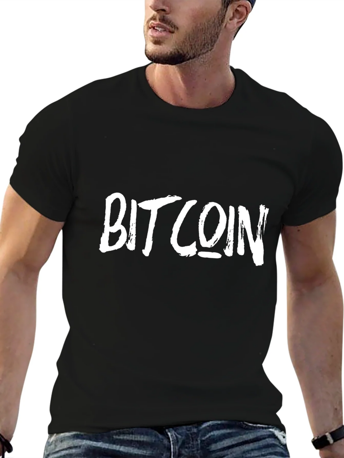 Bitcoin T-Shirt - Crypto Currency Tee - Black Cotton product image 3