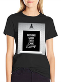 Motivational Quote Graphic Tee - Nothing Good Ever Came Easy product image 1
