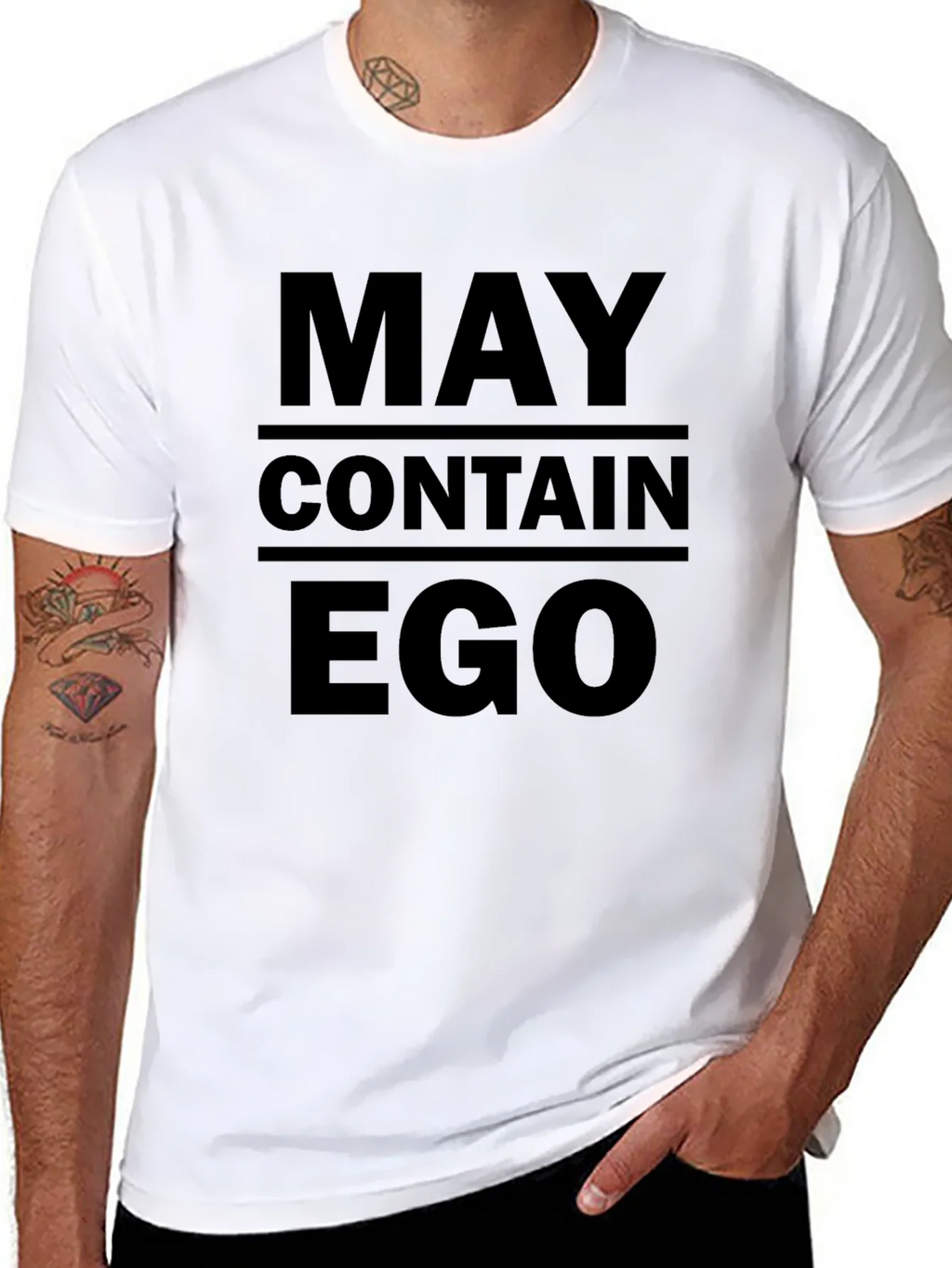 May Contain Ego Graphic T-Shirt product image 3