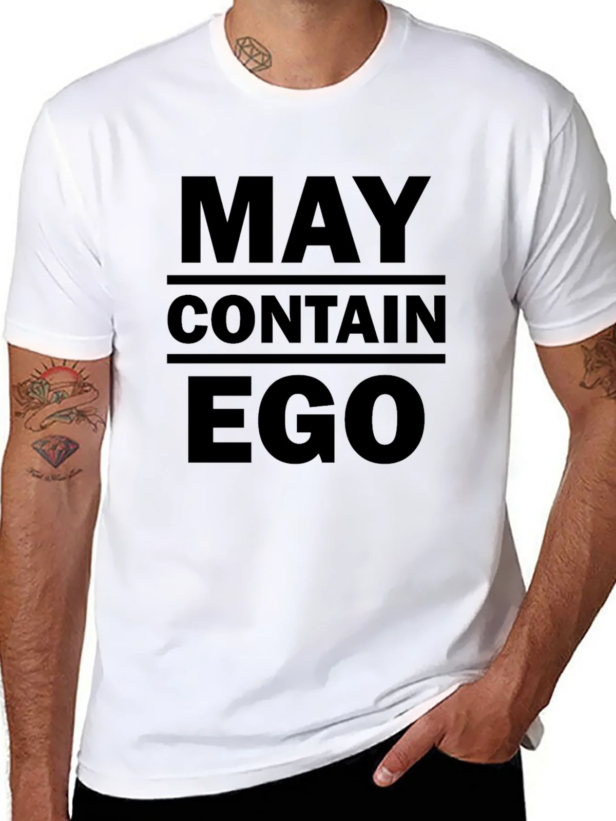May Contain Ego Graphic T-Shirt product image 3