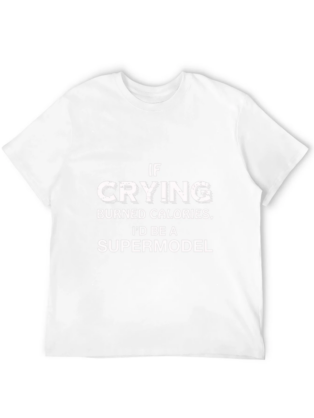 Funny Crying Supermodel Graphic Tee product image 3