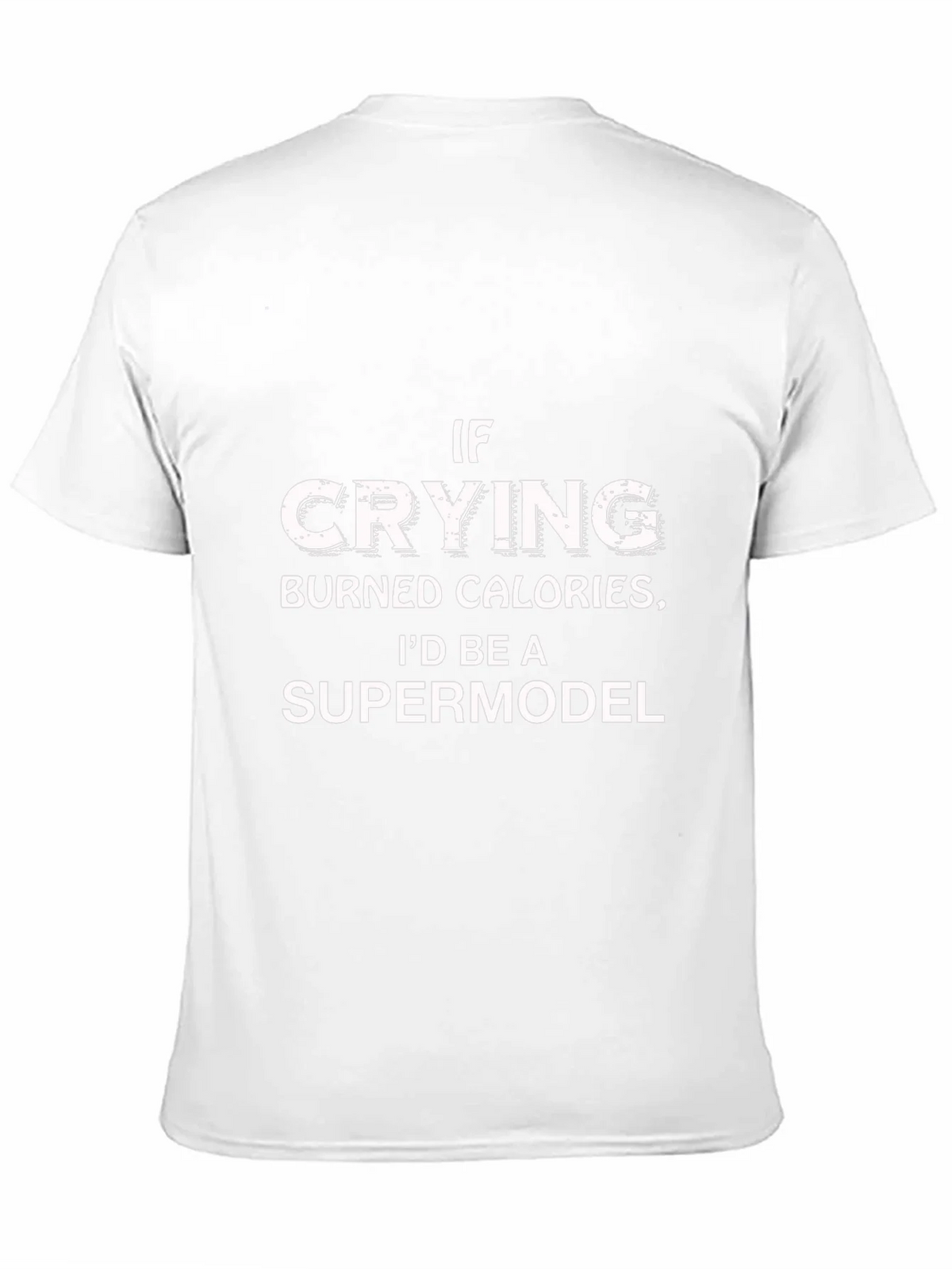 Funny Crying Supermodel Graphic Tee product image 2