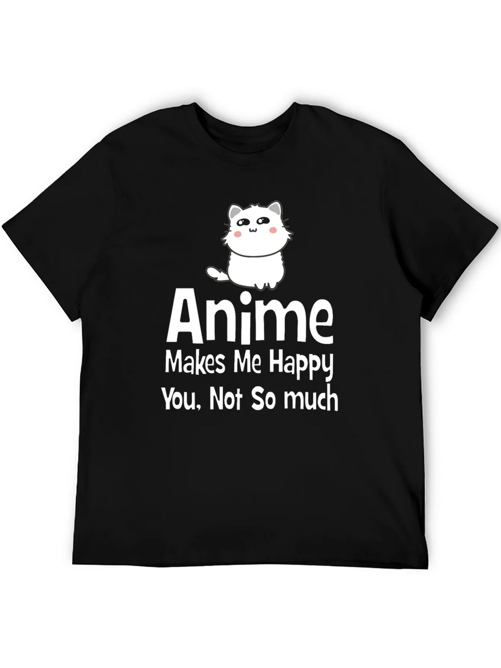 Anime Makes Me Happy Graphic T-Shirt product image 3