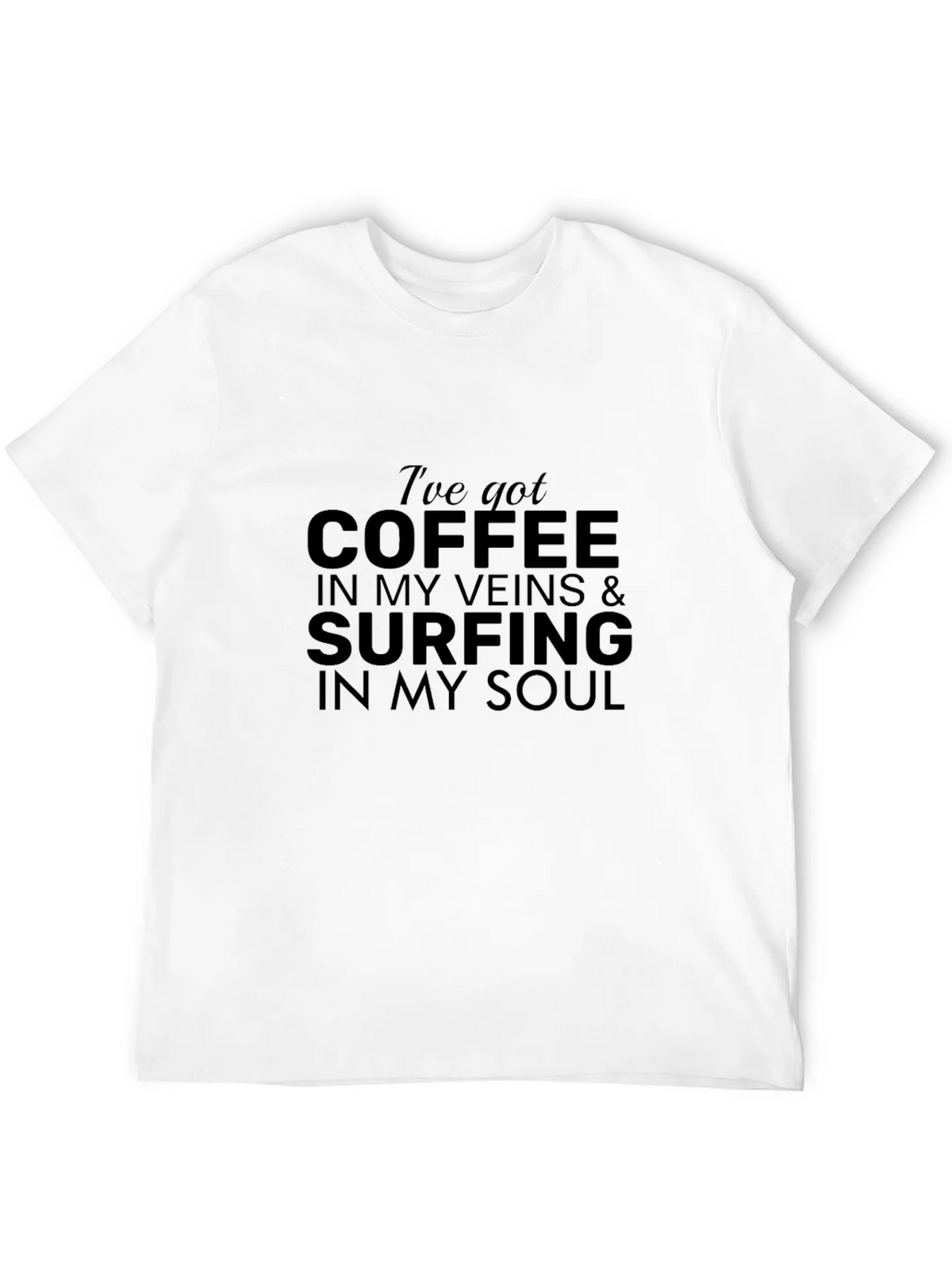 Coffee & Surfing Soul T-Shirt - Stylish Black Tee product image 5