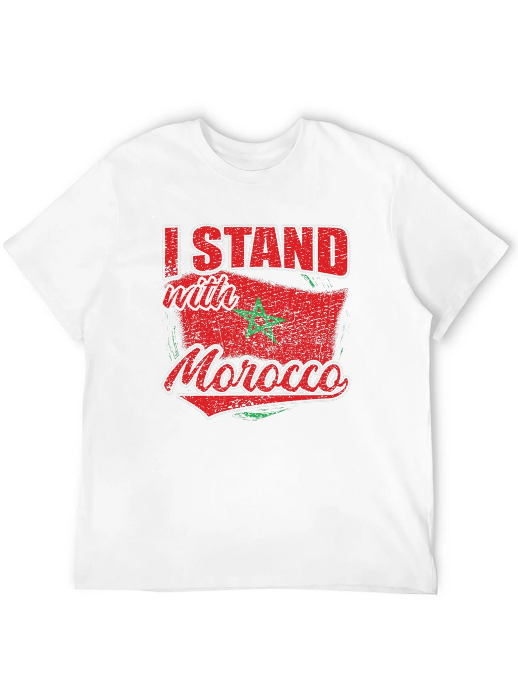 I Stand with Morocco Flag Graphic T-Shirt product image 11