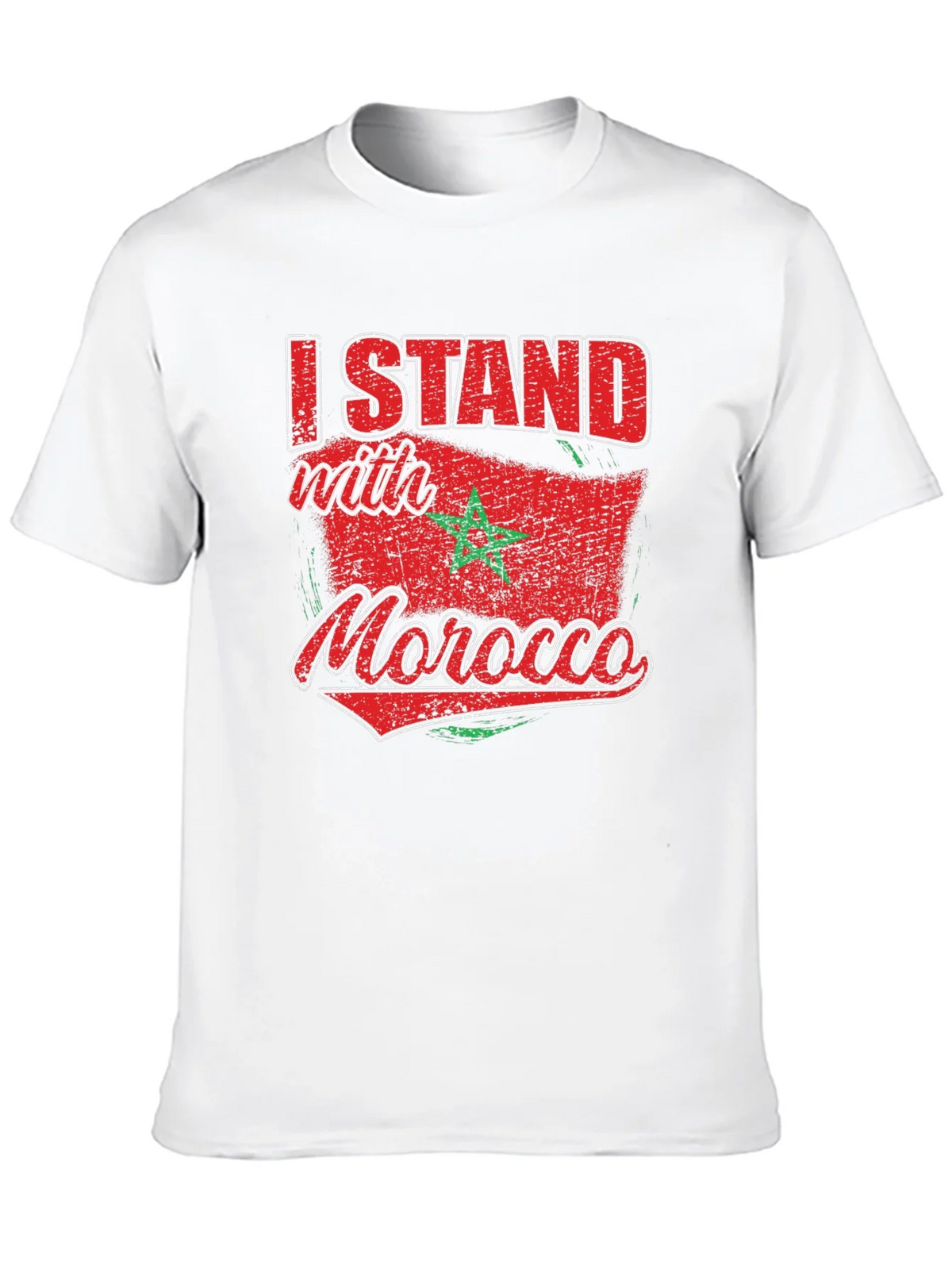 I Stand with Morocco Flag Graphic T-Shirt product image 9
