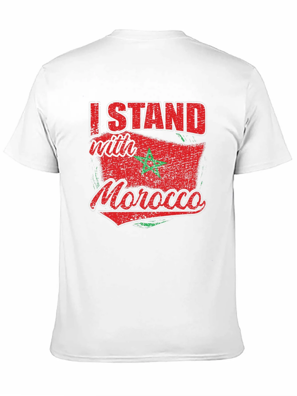 I Stand with Morocco Flag Graphic T-Shirt product image 10