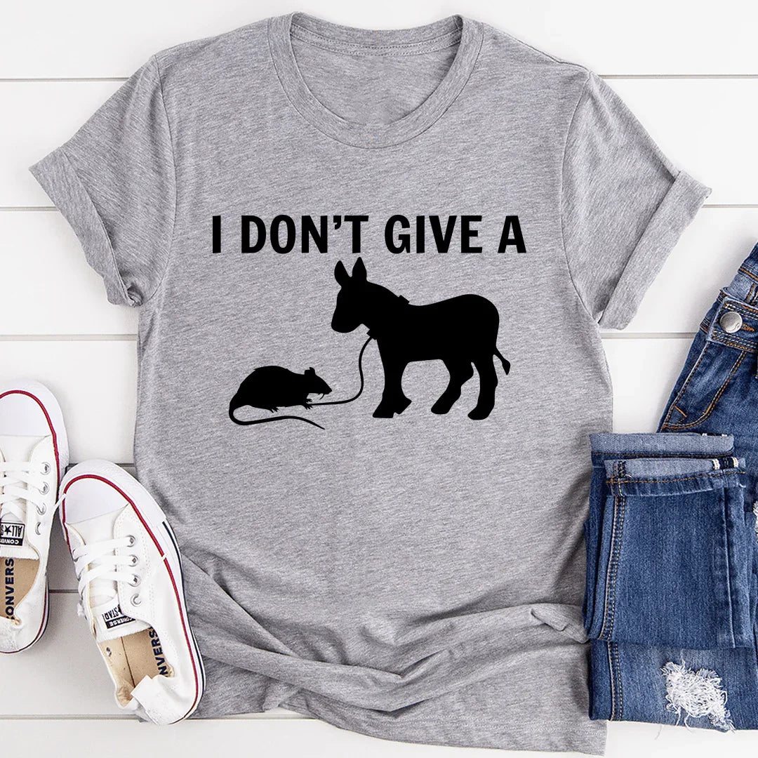 "I Don't Give A Rat's Ass" – Clever Visual Pun Graphic Top product image 3