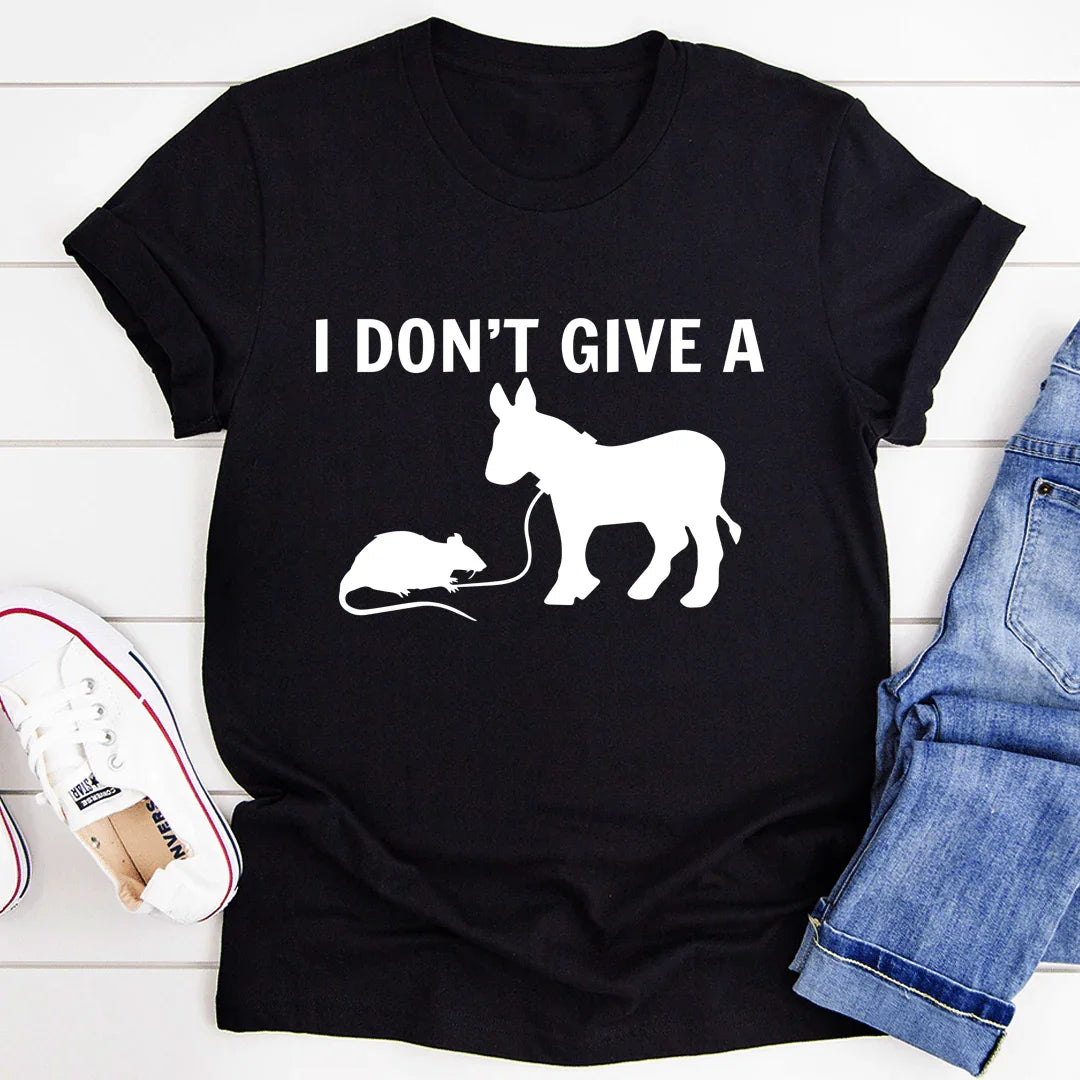 "I Don't Give A Rat's Ass" – Clever Visual Pun Graphic Top product image 2