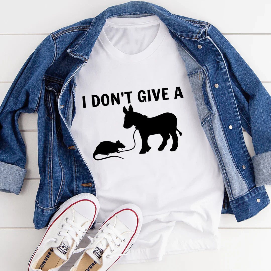 "I Don't Give A Rat's Ass" – Clever Visual Pun Graphic Top product image 4