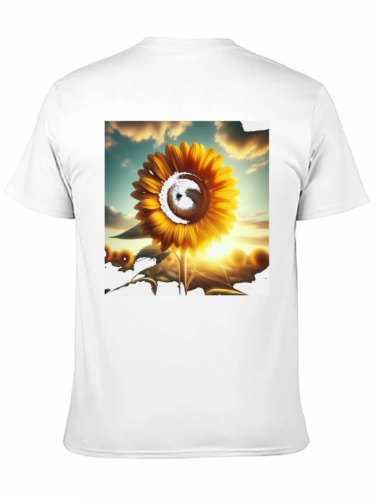 Sunflower Graphic Tee - Black Casual T-Shirt product image 3