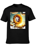 Sunflower Graphic Tee - Black Casual T-Shirt product image 1