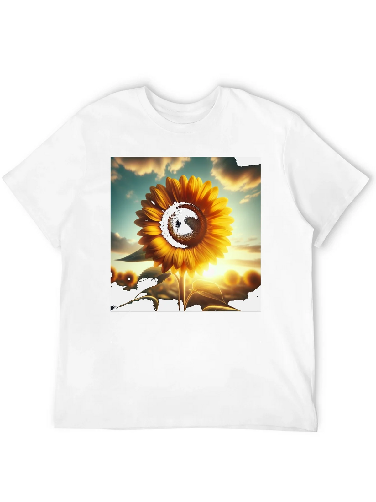 Sunflower Graphic Tee - Black Casual T-Shirt product image 4
