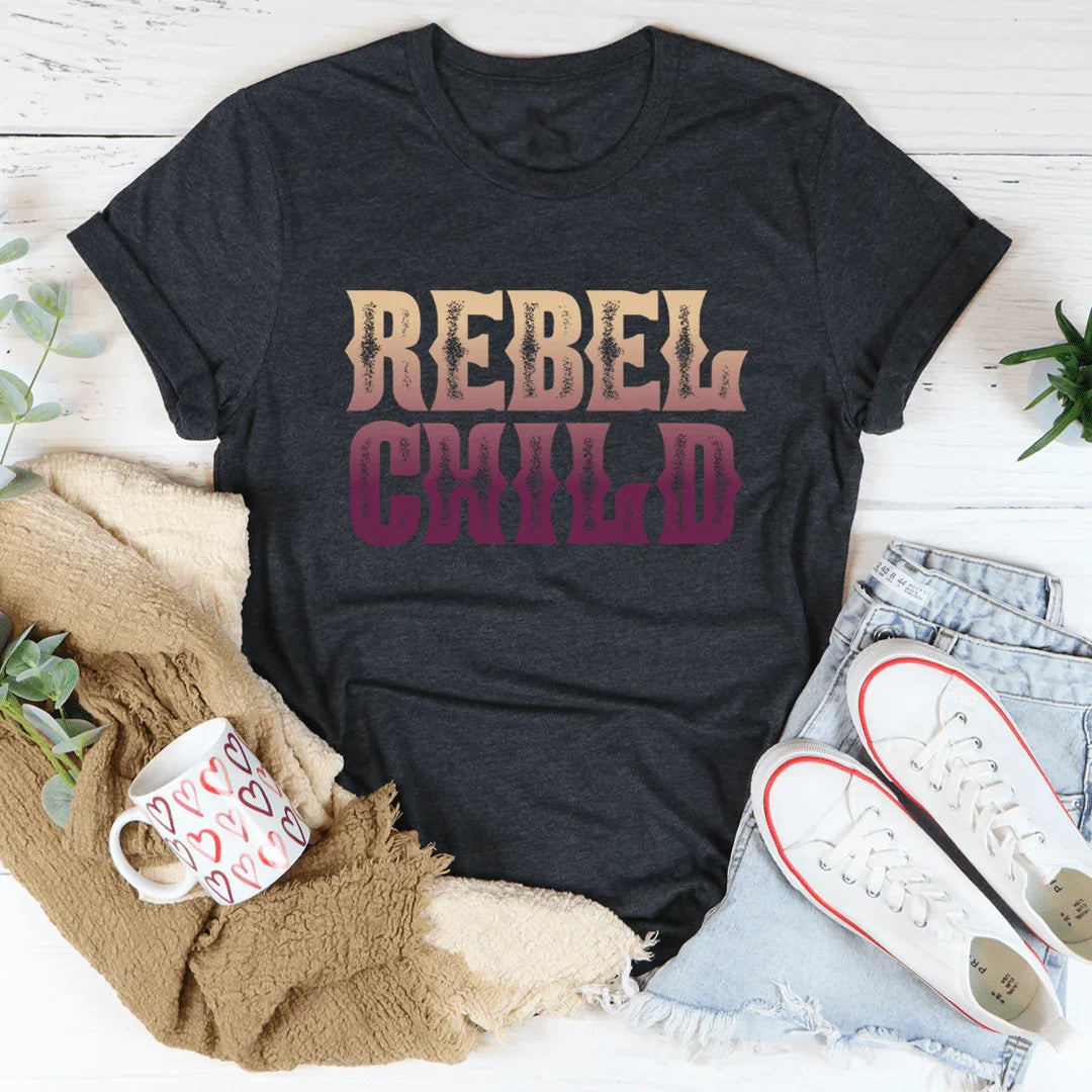 Bold Country Attitude Graphic Shirt – \"Rebel Child\" product image 3