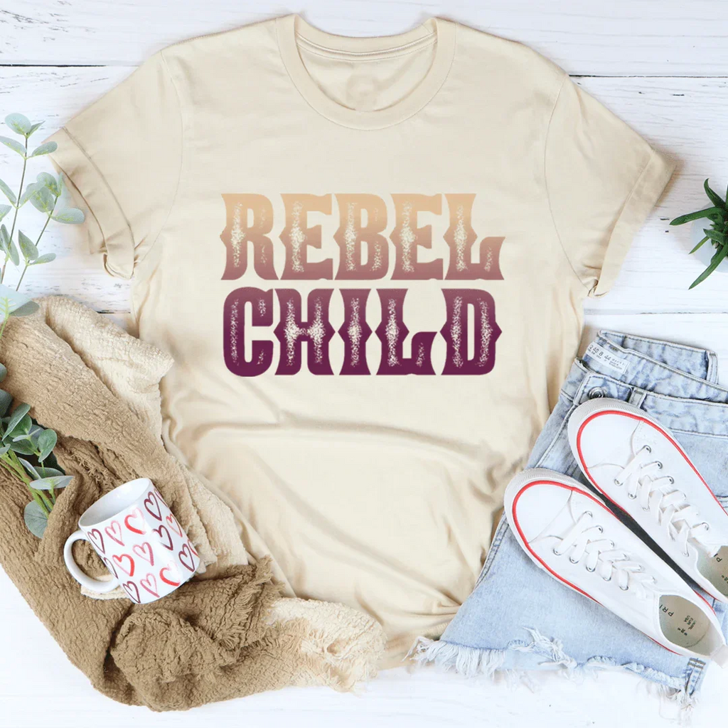 Bold Country Attitude Graphic Shirt – \"Rebel Child\" product image 4