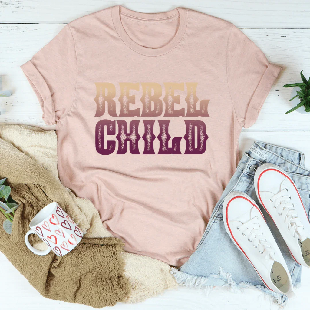 Bold Country Attitude Graphic Shirt – \"Rebel Child\" product image 2
