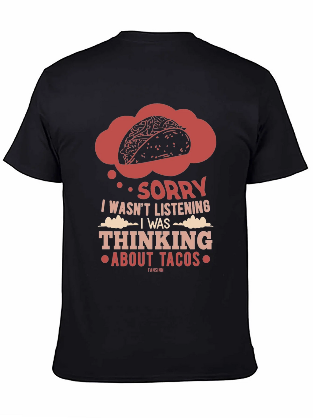 Taco Thought T-Shirt - Funny Foodie Tee product image 1
