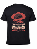 Taco Thought T-Shirt - Funny Foodie Tee product image 1