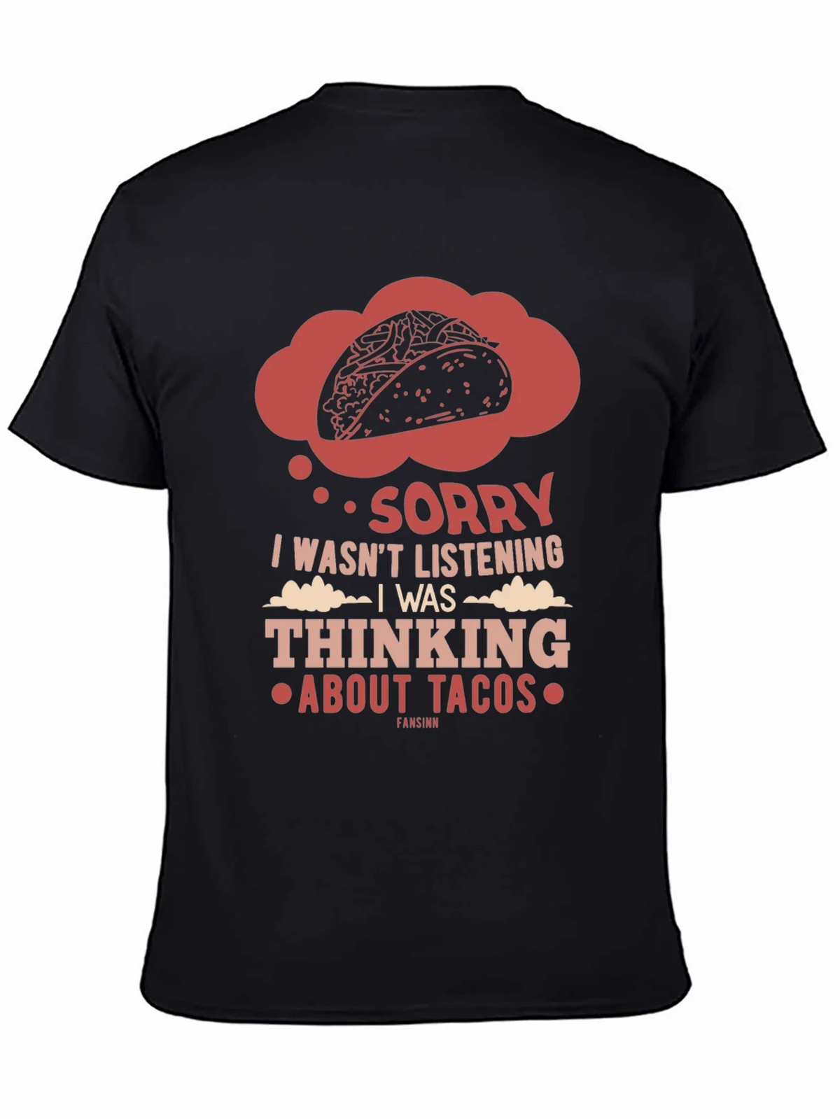 Taco Thought T-Shirt - Funny Foodie Tee product image 1