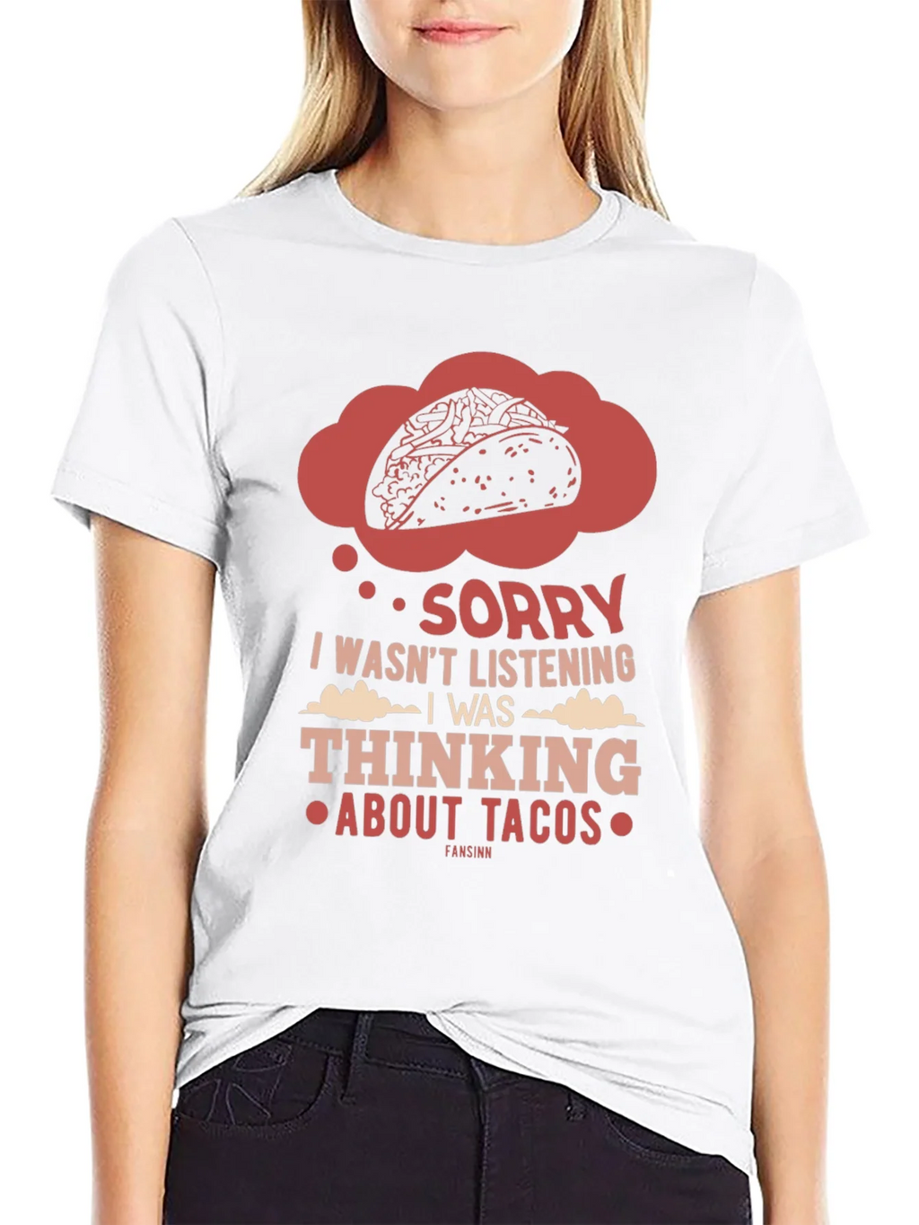 Taco Thought T-Shirt - Funny Foodie Tee product image 2