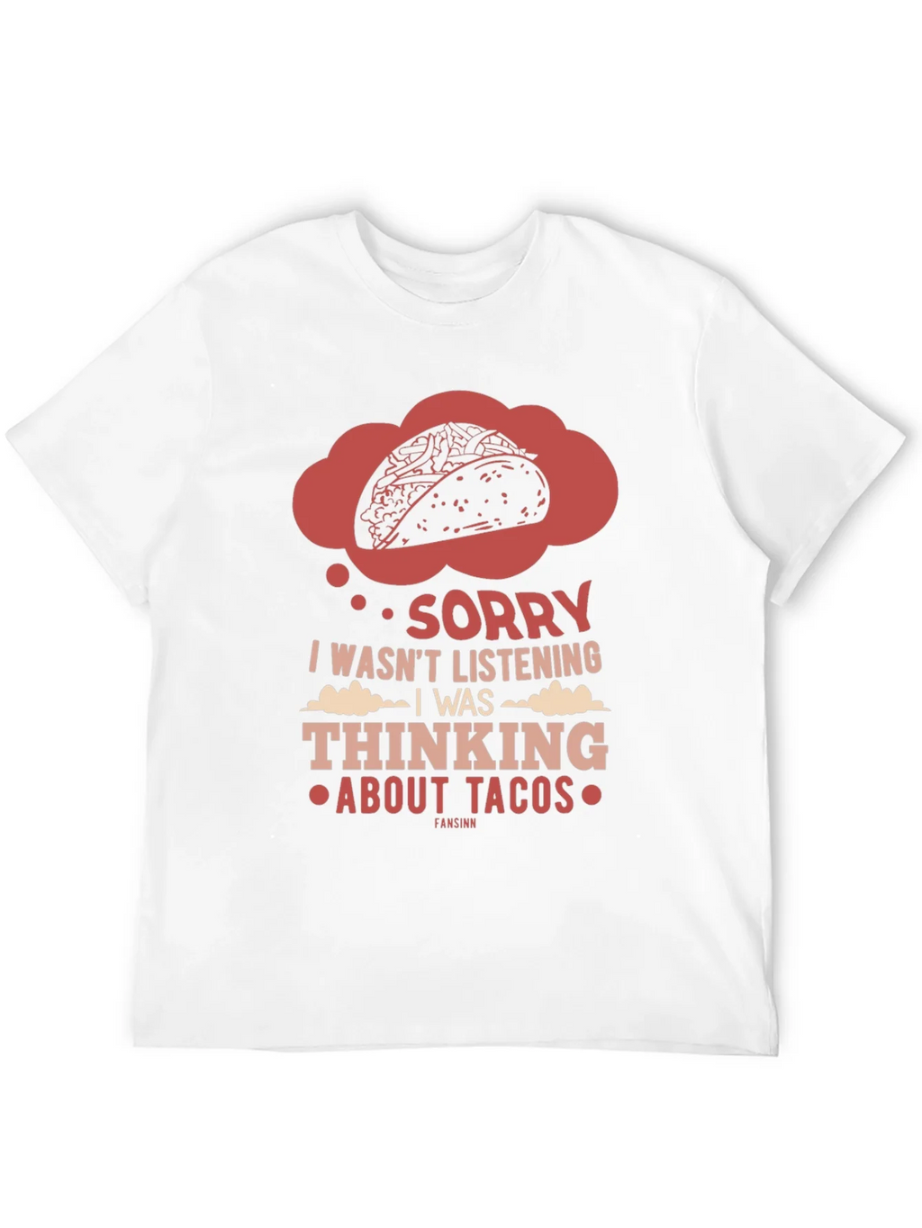 Taco Thought T-Shirt - Funny Foodie Tee product image 4